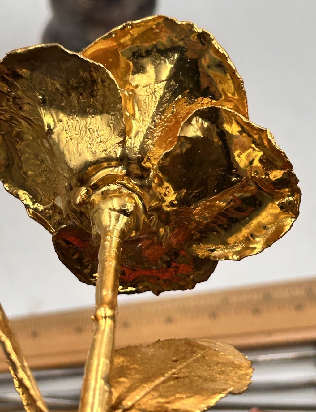 Living Gold 24K Gold Heavy Dipped Long Stem Rose