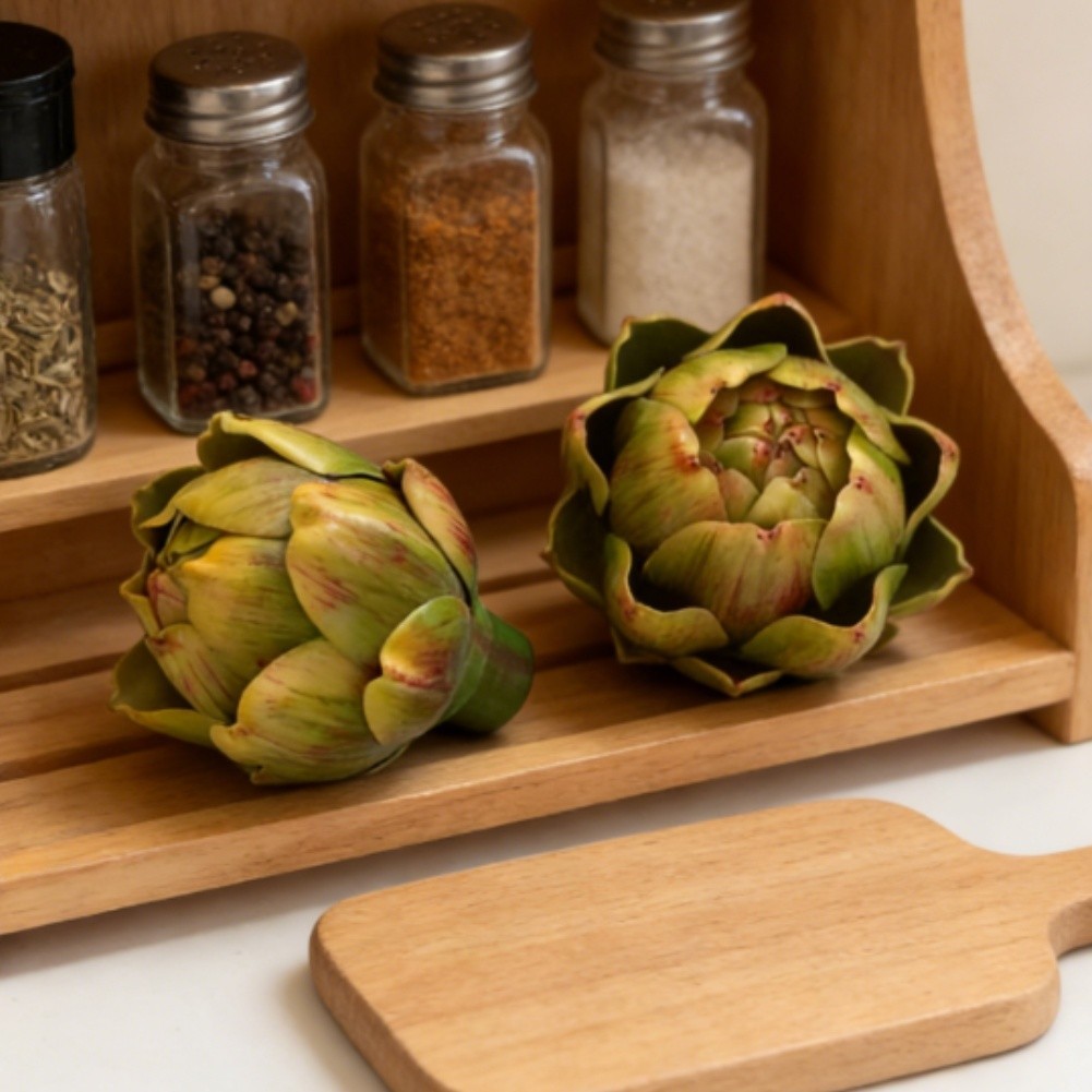 10.5 cm Tall Artificial Artichoke for Wedding Centerpiece For Kitchen Use