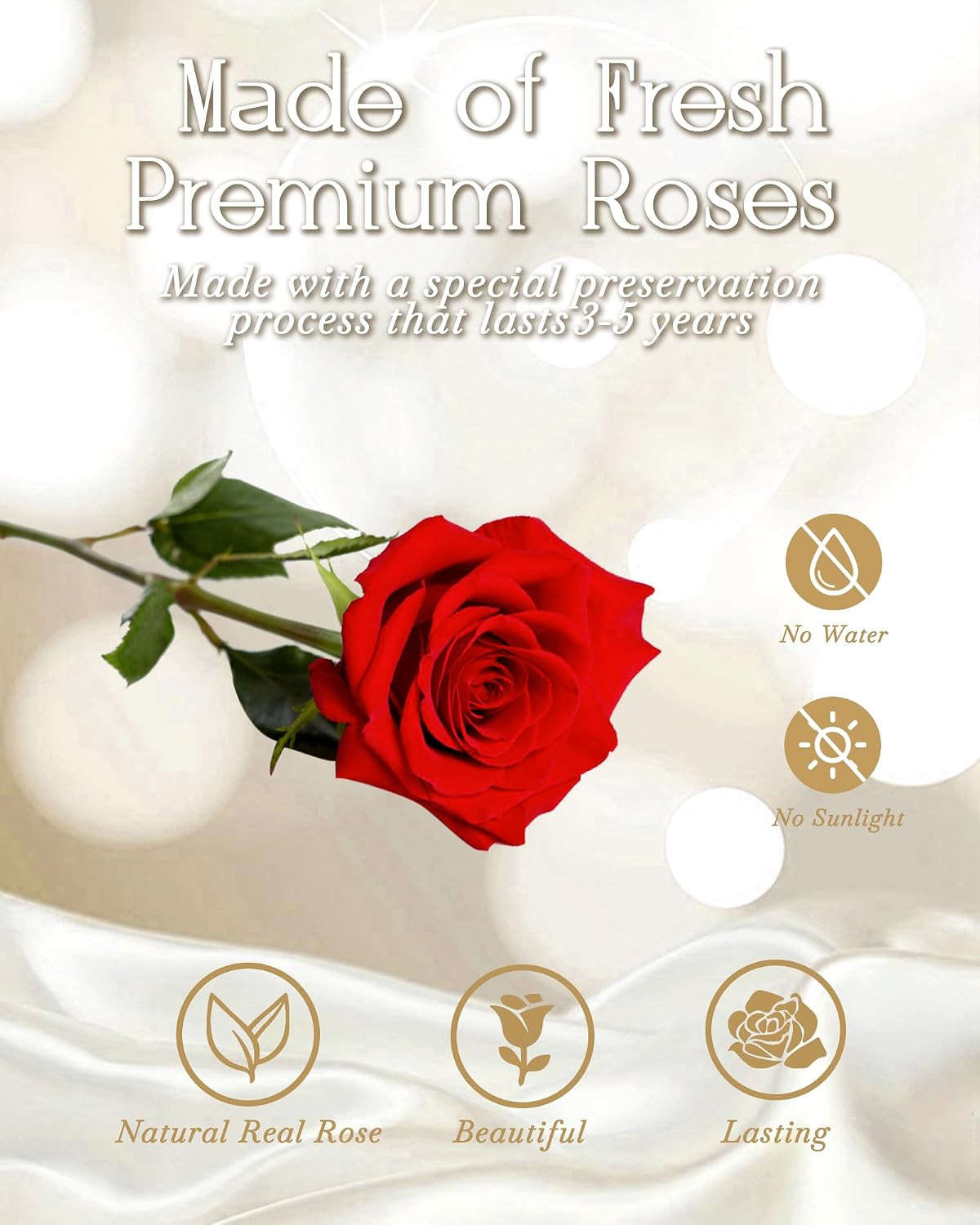 Preserved Flowers Bouquet for Her,Forever Flowers Fresh Bouquet Mothers Day