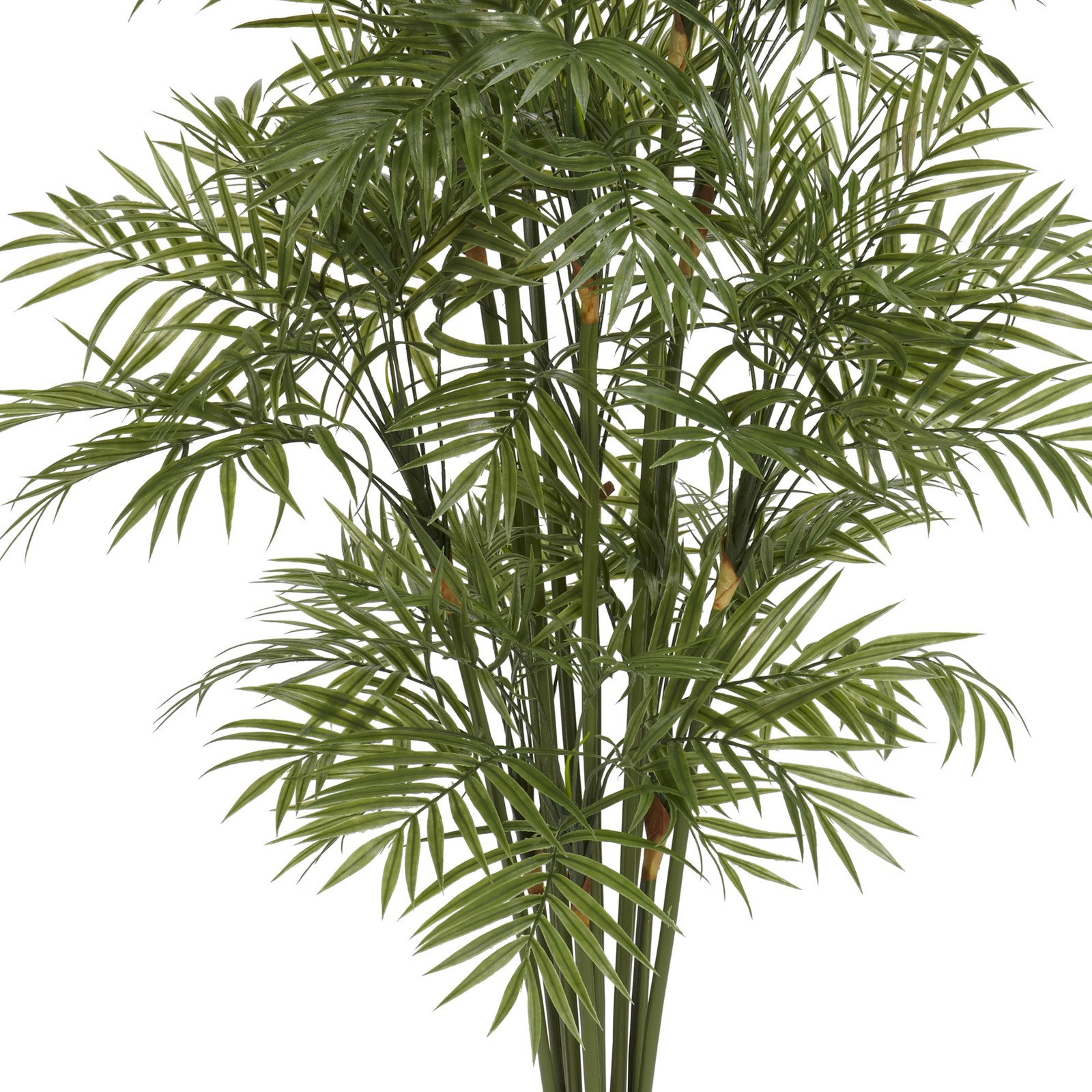 Nearly Natural 48″ Plastic Parlour Palm Tree with 100s of Leaves in Green/Black