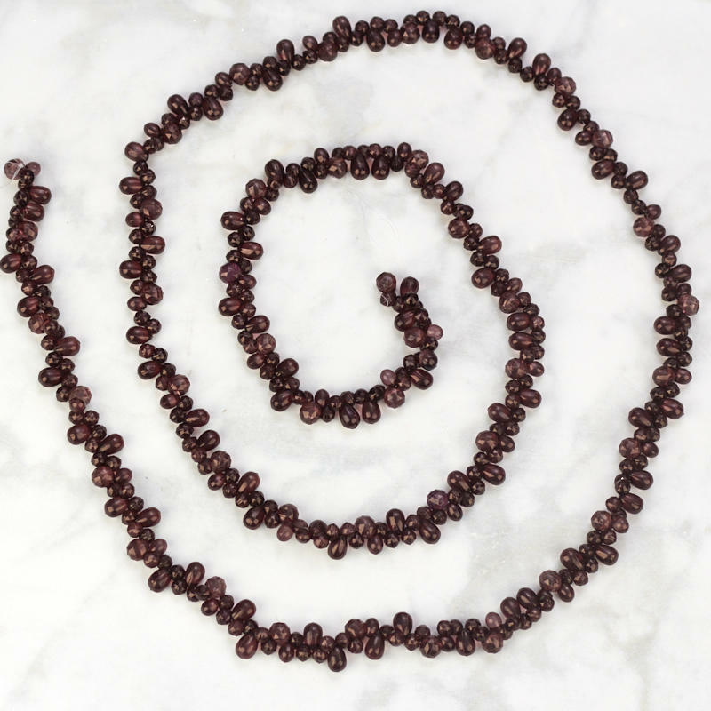 Factory Direct Craft Decorative Chocolate Brown Acrylic Cluster Bead Garlan