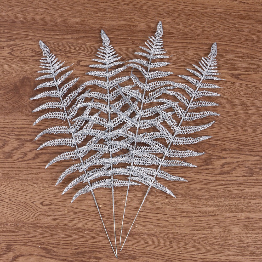 12 Pcs Leaves Ornaments for Chirstmas Christmas Decor Simulation Plants