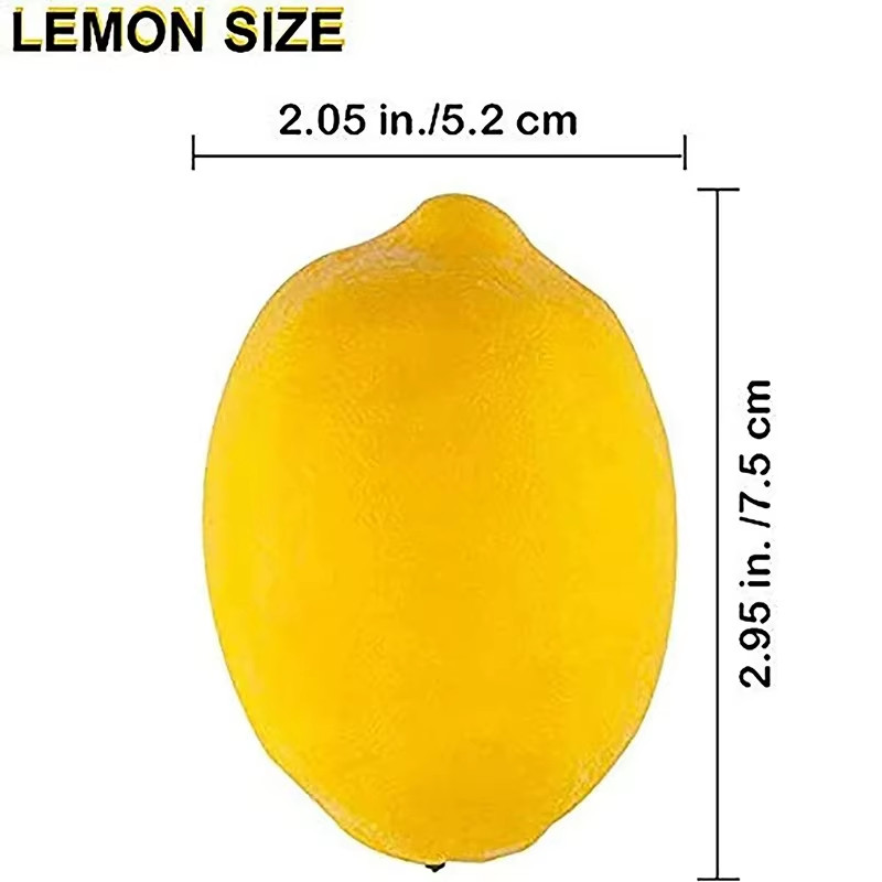 2/5/10pcs Artificial Lemon Fake Fruit All Occasion Ornament Table Decoration NEW