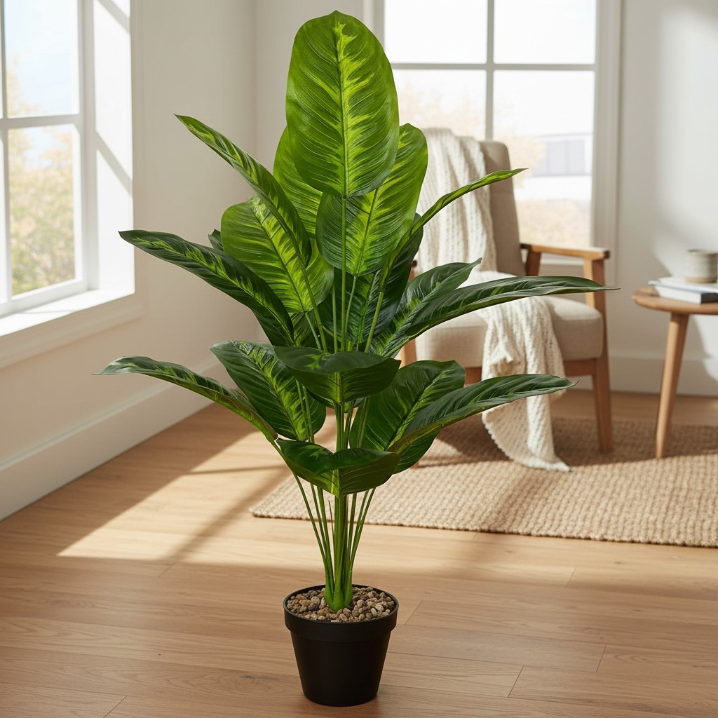 Artificial Plants in Pots Large Fake Tree Floor Faux Tropical Plants