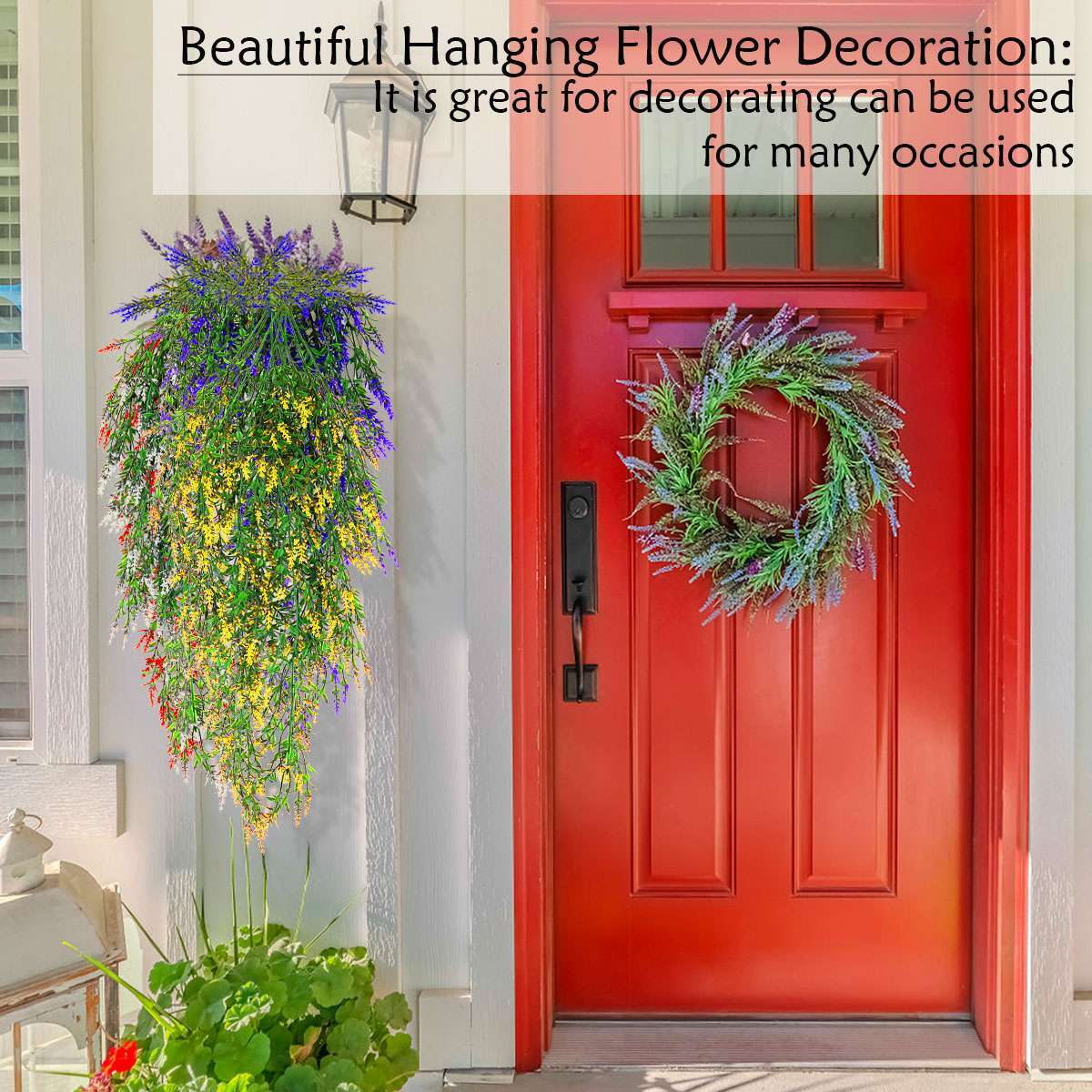 Artificial Fake Hanging Flowers Vine Plant Home/Garden Decor In/Outdoor Wedding
