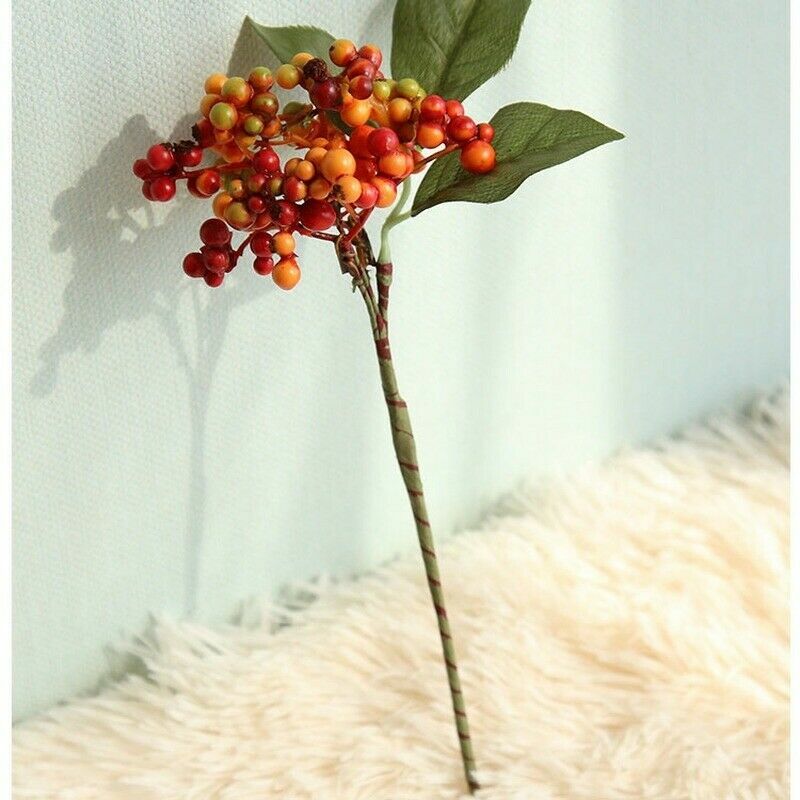 Bean Branch Simulation Flower Christmas Berry Artificial Flower Home Decor