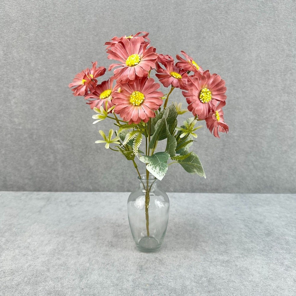 Chrysanthemum Artificial Flowers Set 10 Pieces 36cm Height for Home and Office