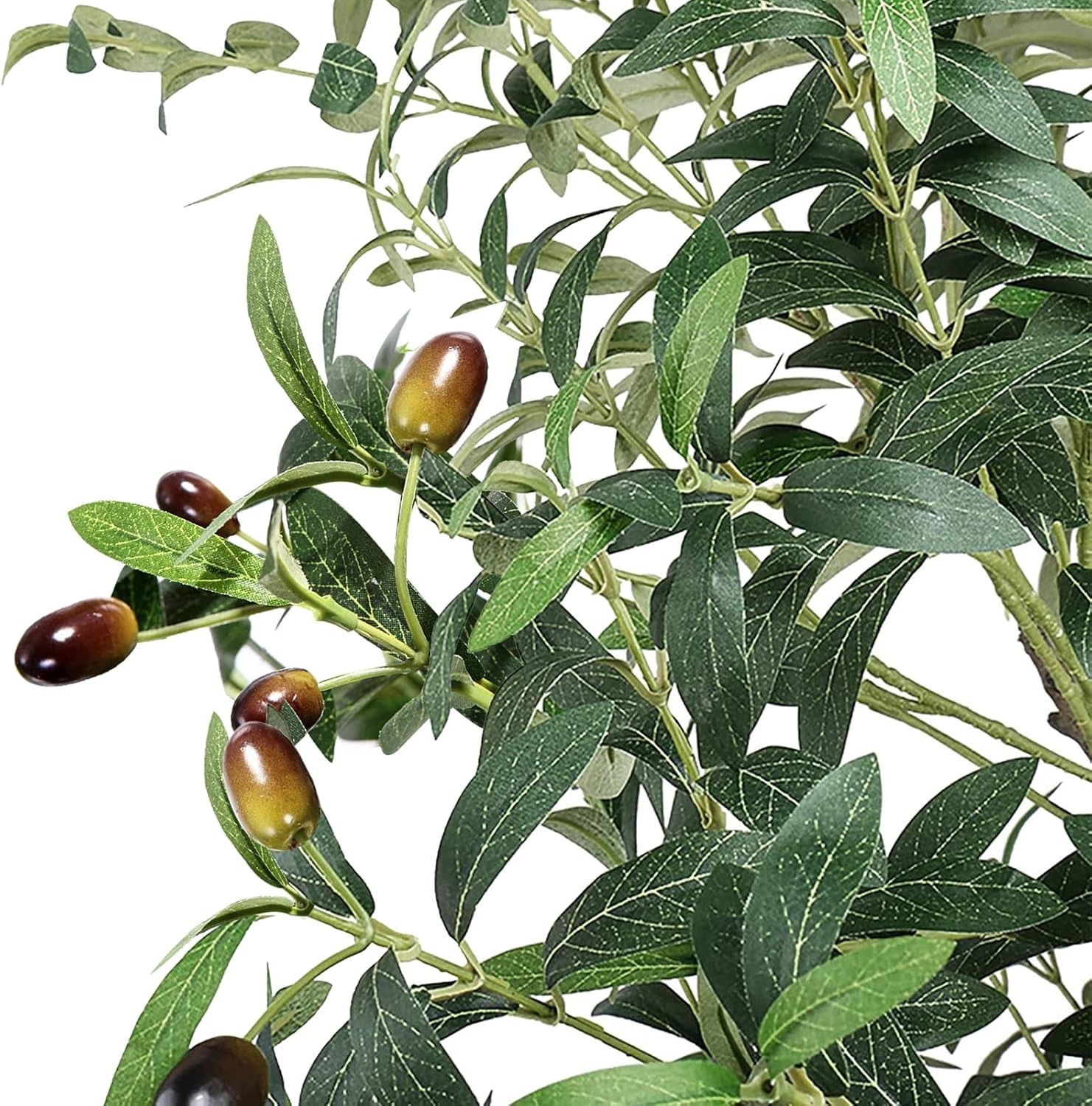 150cm Detachable Artificial OliveTree Tall Potted Faux Green Plant forHome Decor