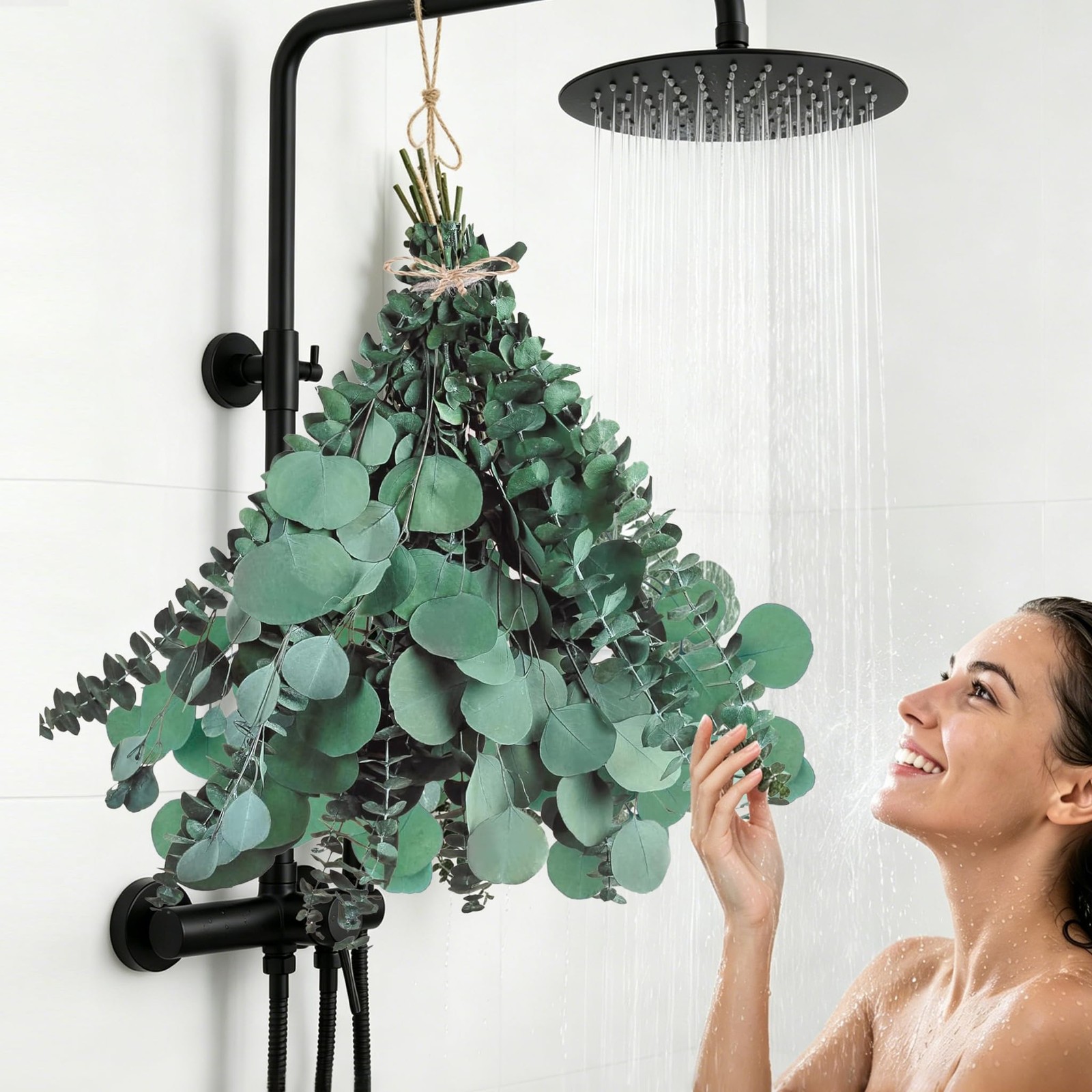 12 Pcs Large Dried Eucalyptus & Silver Dollar Leaves Bundle – Natural Real Fr…