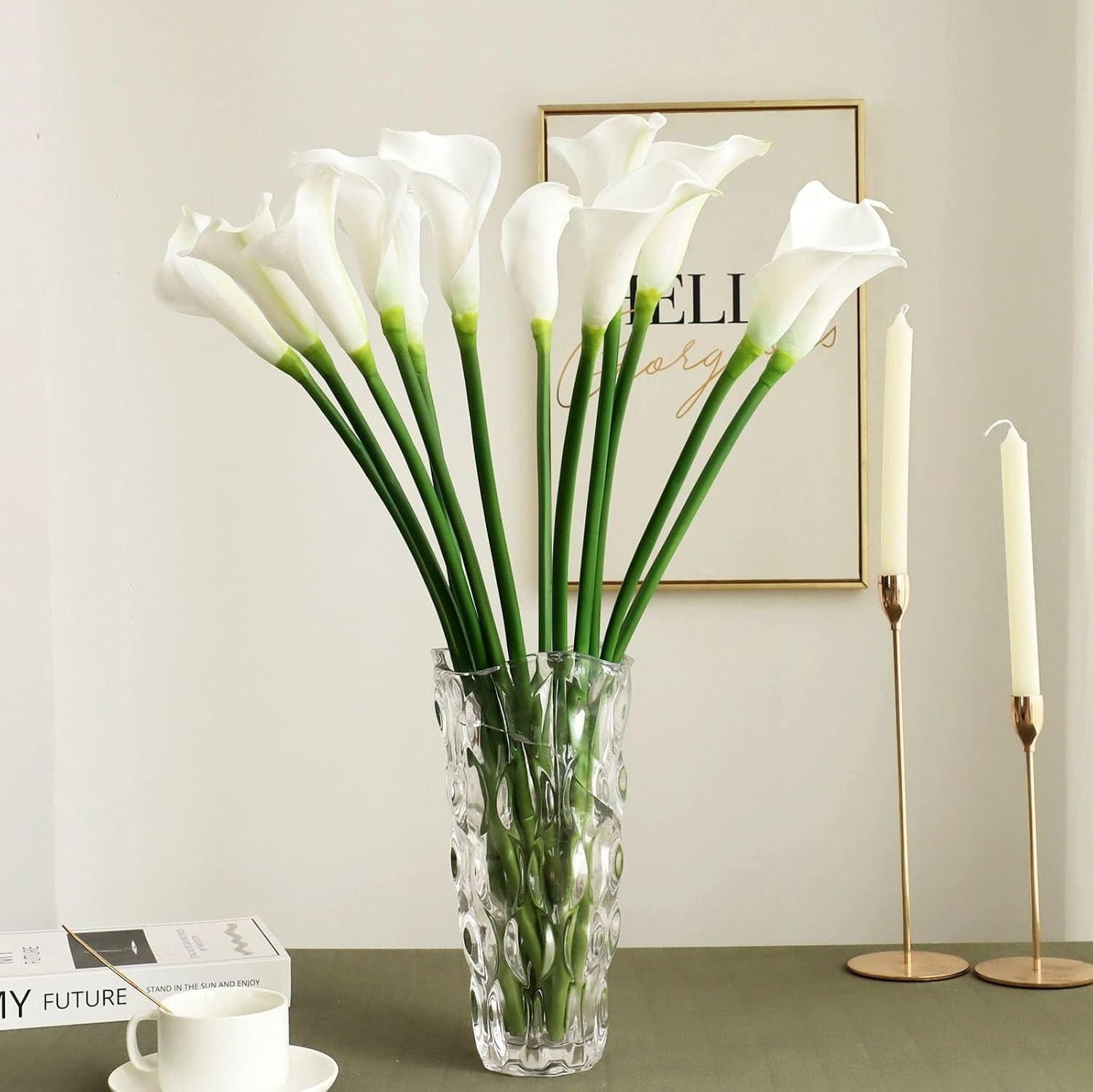 Wedding Office Home Decor: 26″ Artificial Calla Lilies