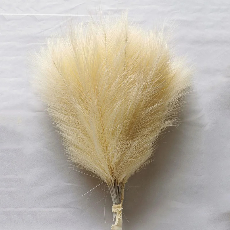 15pc Artificial Pampas Grass Fake Flower Simulated Reed Bouquet for Home Wedding