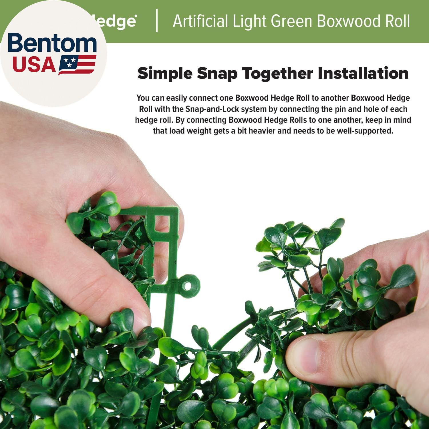 (33Sqft) Artificial Light Green Grass Wall Decor, Hedge Leaf Boxwood Roll Panels
