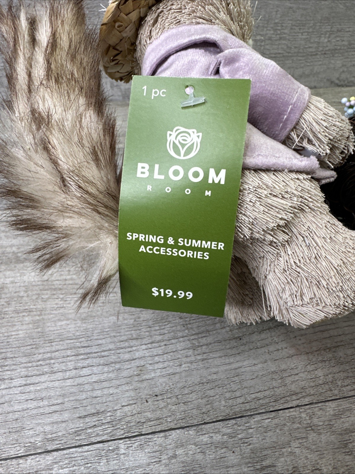 Bloom Room Squirrel Pushing Cart with Floral Decor Figurine New