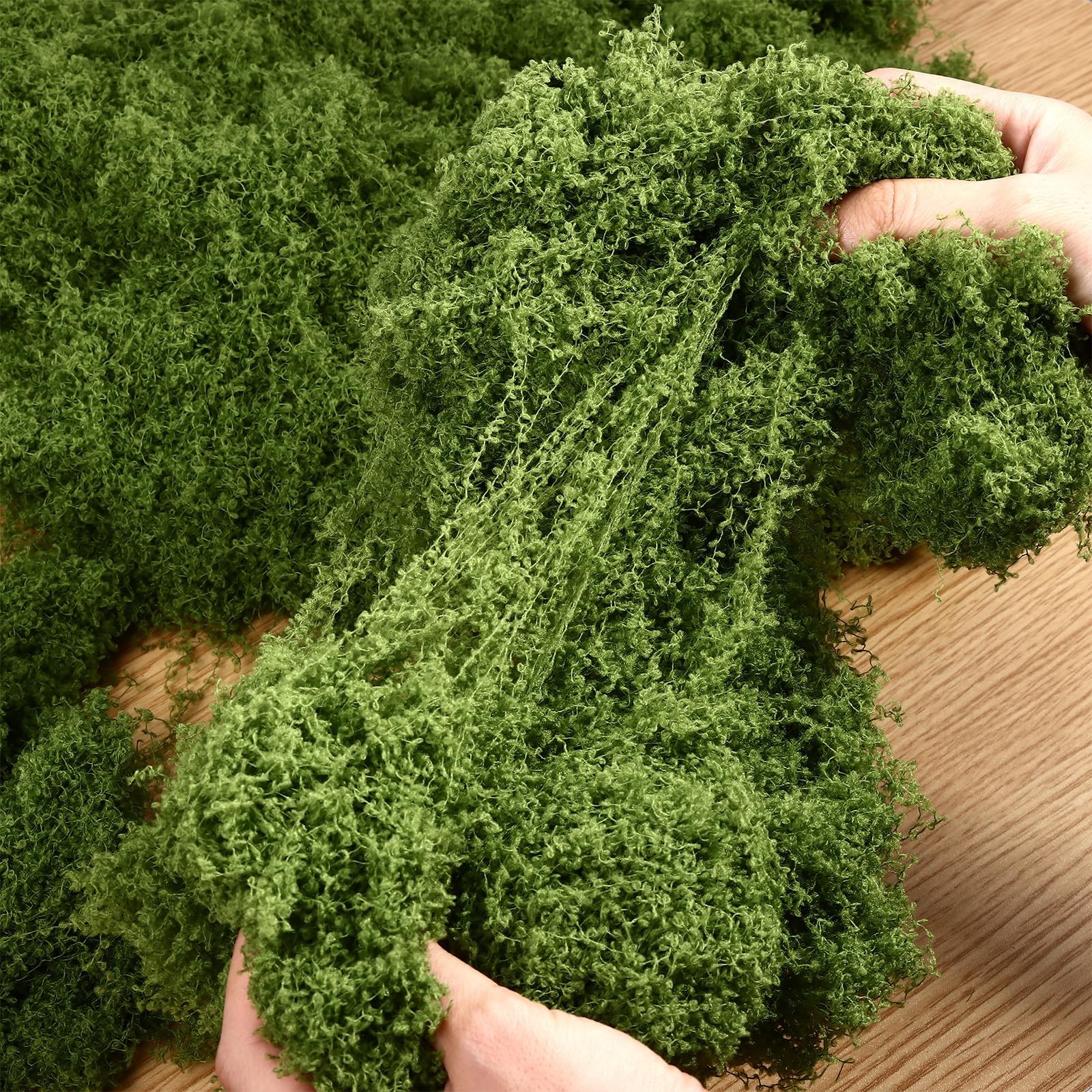 Fake Green Moss for Potted Plants, 10.6OZ Moss Decor Faux Moss (Dark Green) |…