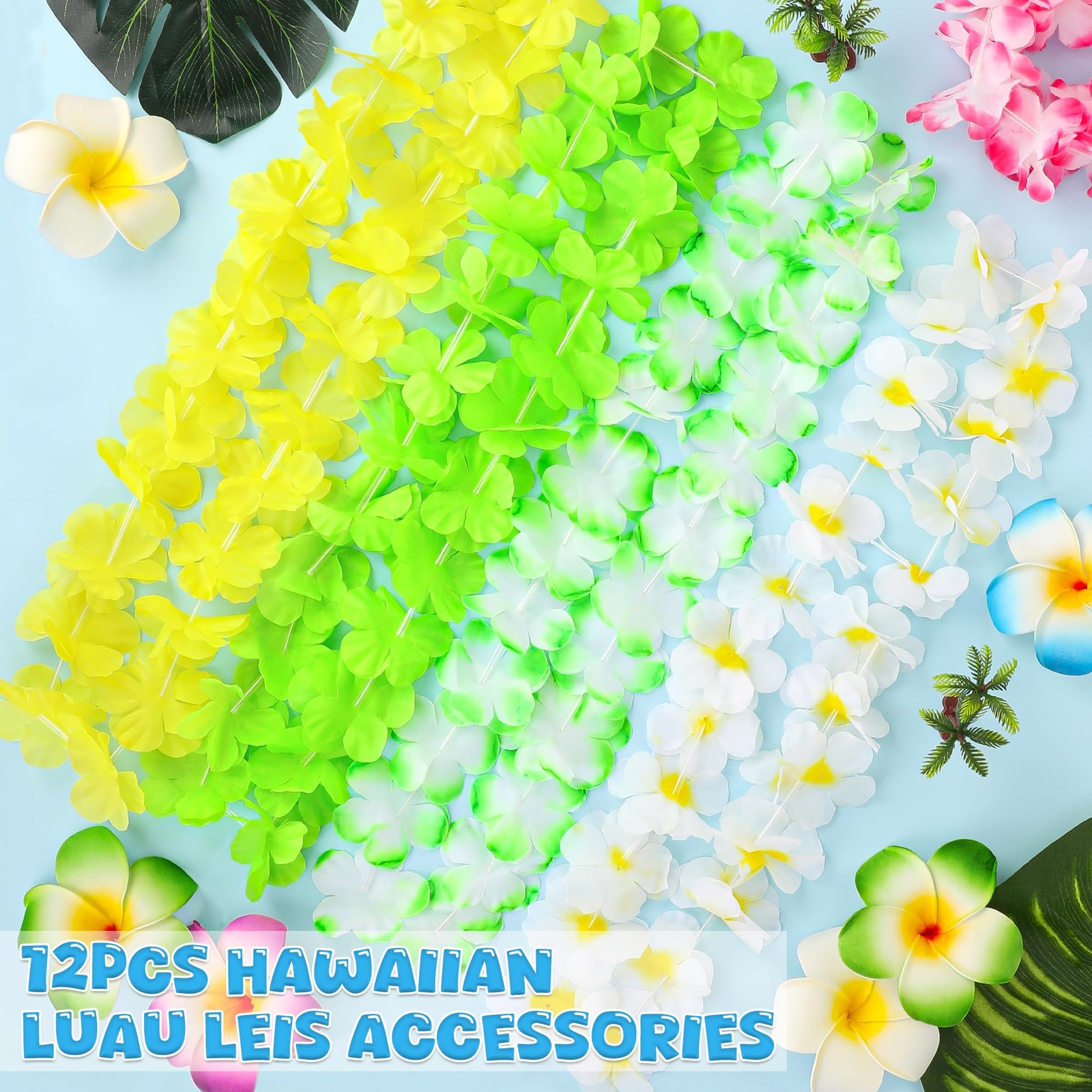 Luau Party Decorations, 12PCS Leis for Luau Party Necklace Women Clothing Acc…