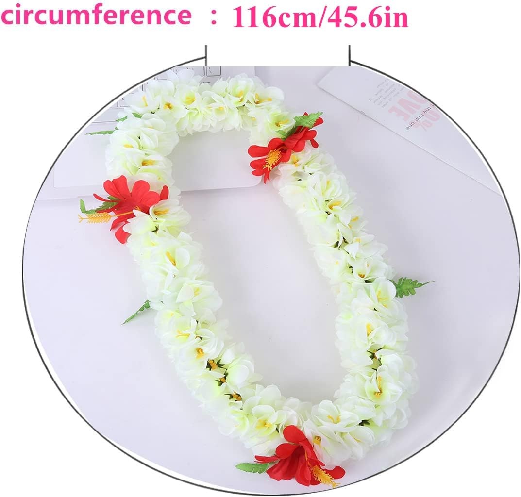 1PCS Luxury Necklaces Hawaiian Leis Graduation Tropical Flower Lei Luau Wreat…