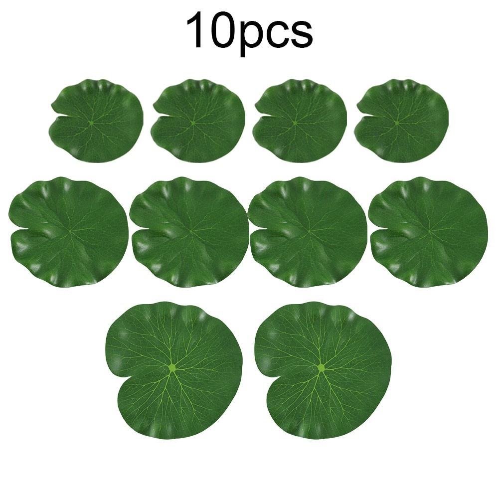 Realistic Floating Lotus Flowers for Fish Tank and Pond Decorations 10 Pcs
