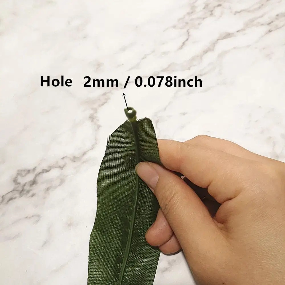 20Pcs 20Cm Decor Green Artificial Tulip Leaf Flower for Wedding Home Decoration