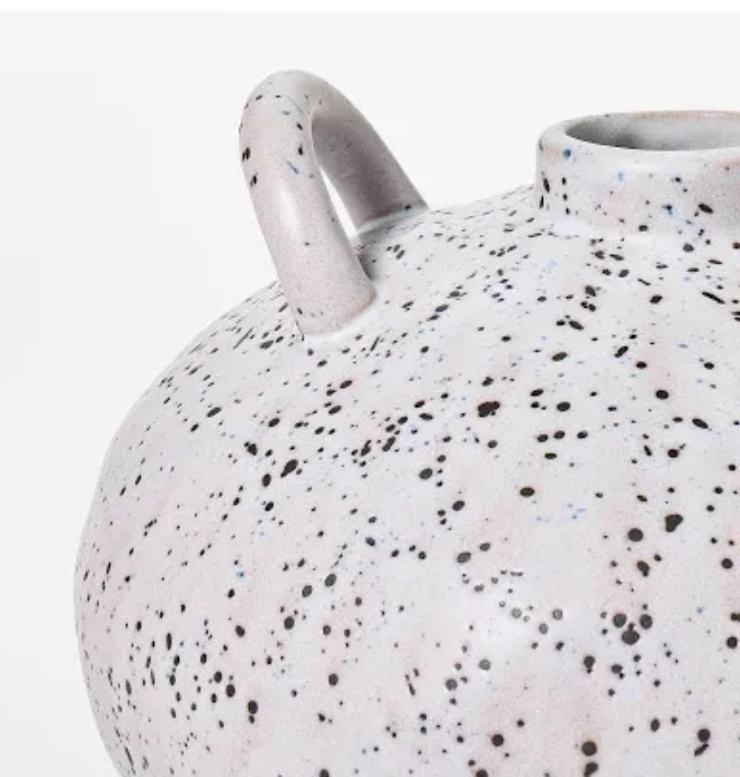 Small Matte Ceramic Speckle Glaze Vase Threshold Aroma designed with Studio