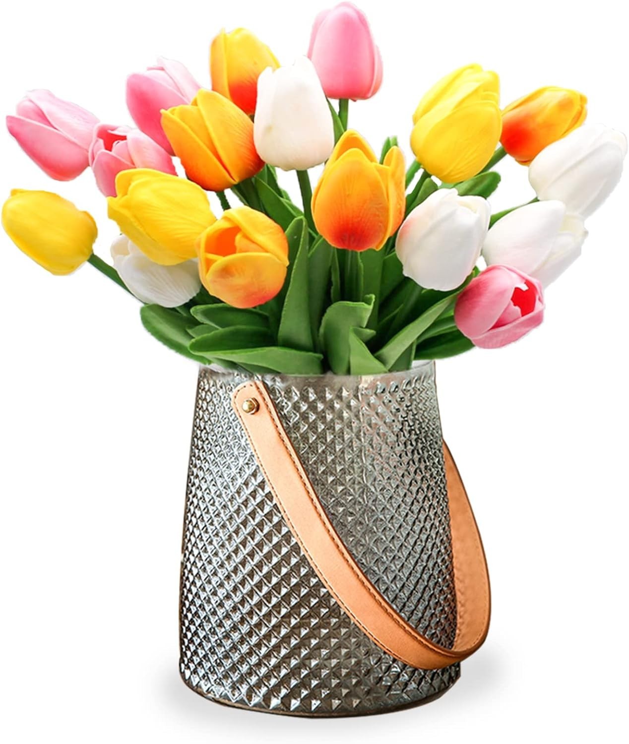 Elegant 20pcs PU Artificial Tulips, Perfect for Spring Parties & Centerpieces