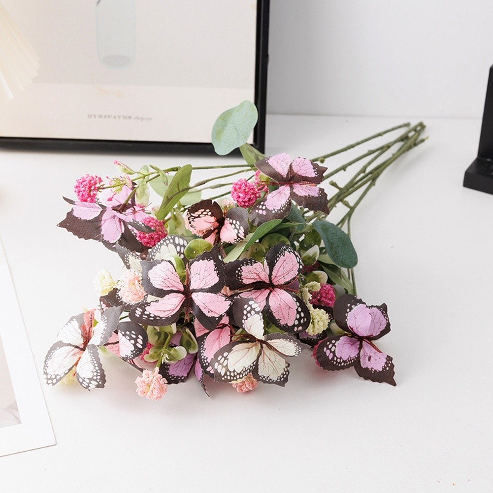 Artificial Silk Butterfly Flower for Wedding Home Decoration Outdoor Photography