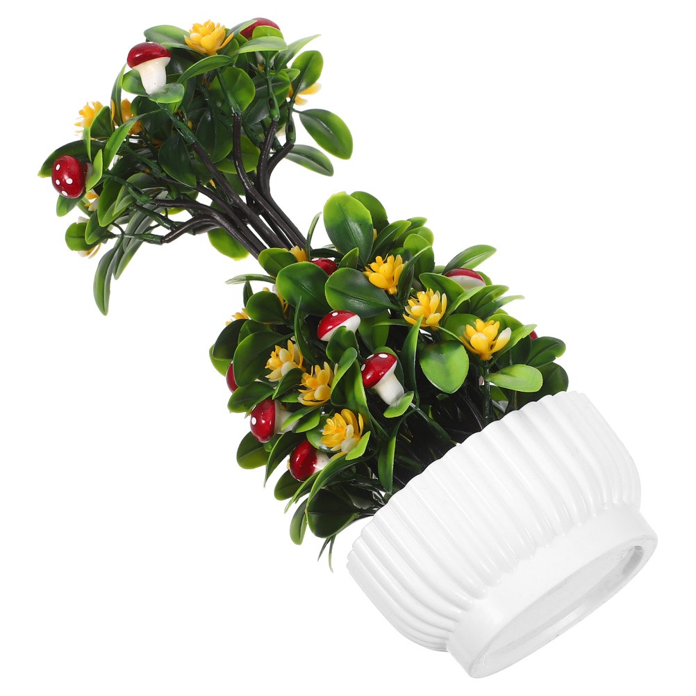 Realistic Faux Bonsai Tree: Artificial Plants Indoor Pot – Decorative Fake