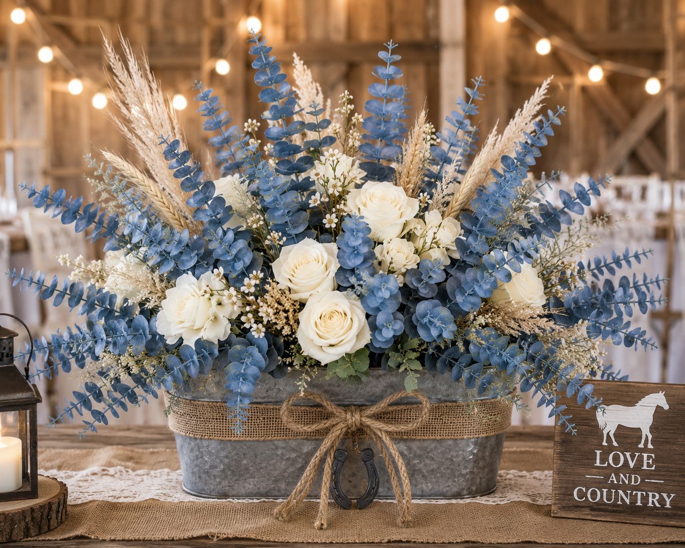 French Blue Eucalyptus Stems Blue Eucalyptus Greenery Faux Eucalyptus Coastal De