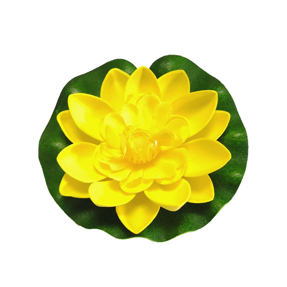 10pcs Artificial Lotus Flower Pad Floral Pond Tank Lillies Wedding Home Decor