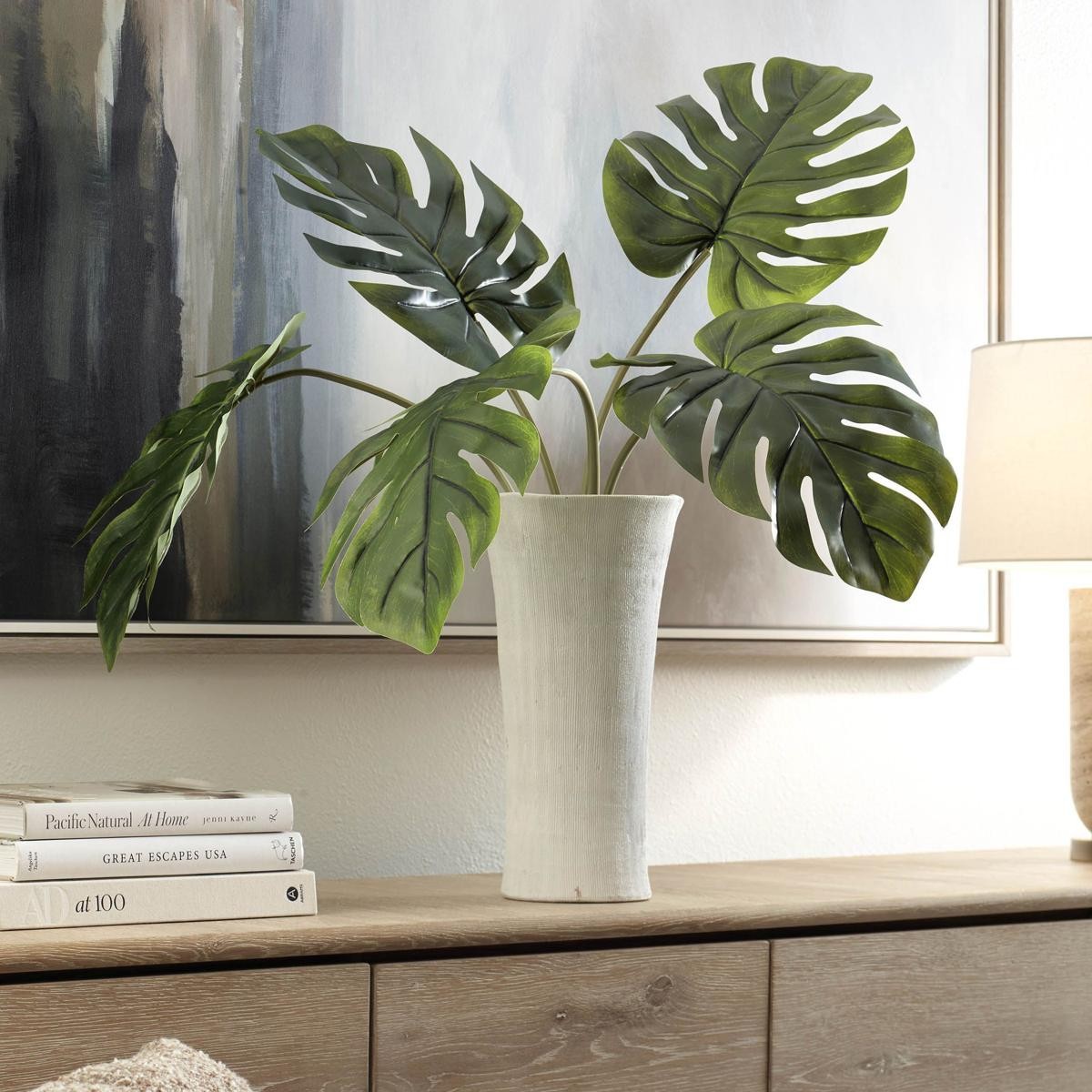 Uttermost 60258 Muse White and Green Vase Centerpiece
