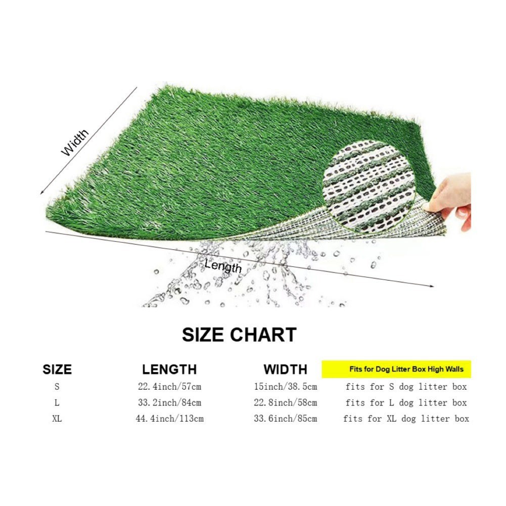 Reusable Artificial Grass Dog For Potty Mat for Training Multiple Sizes
