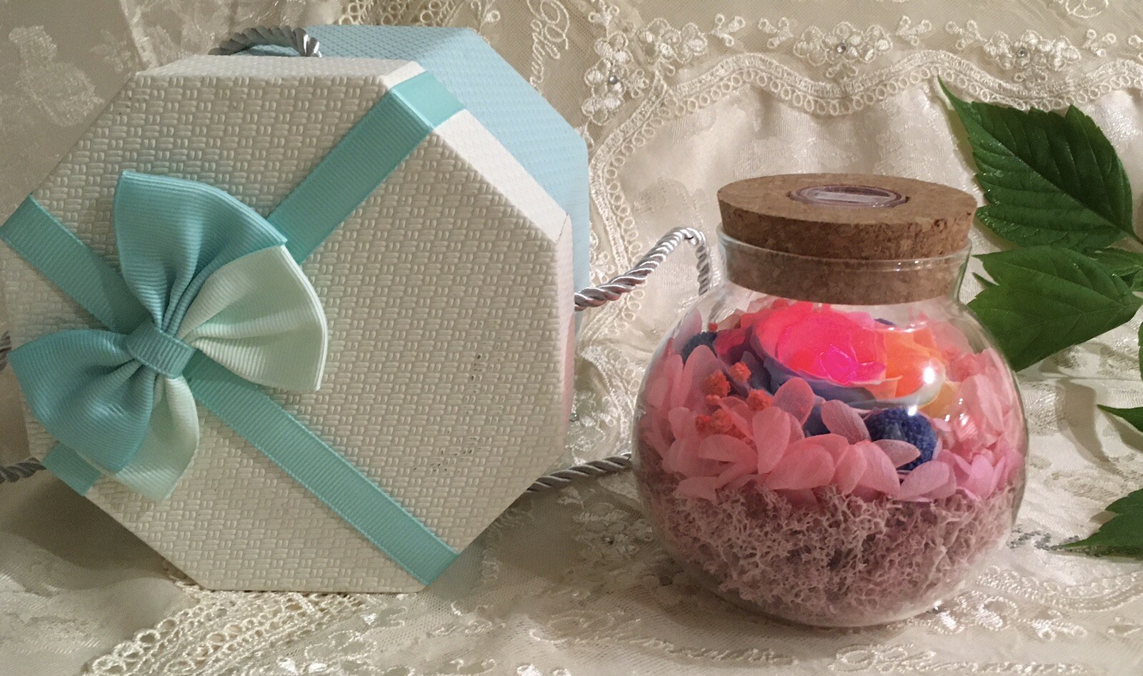 Sanran Forever Eternal Real Preserved Rose With Led Mood Light Valentine Gift