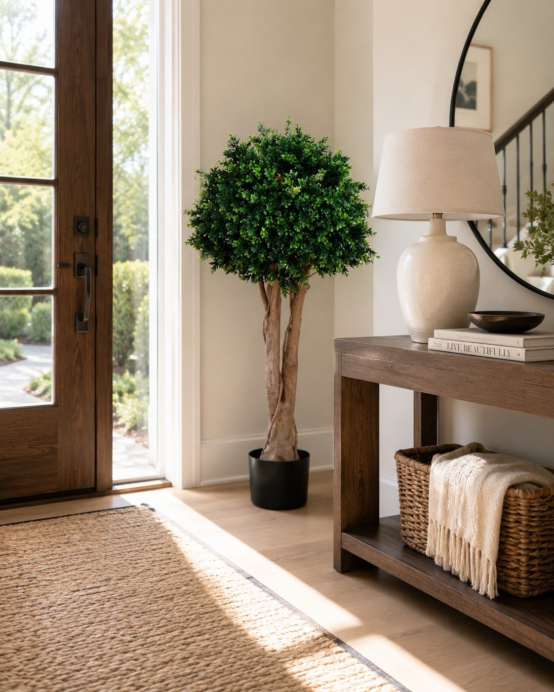 46” Boxwood Artificial Topiary Tree UV Resistant (Indoor/Outdoor)