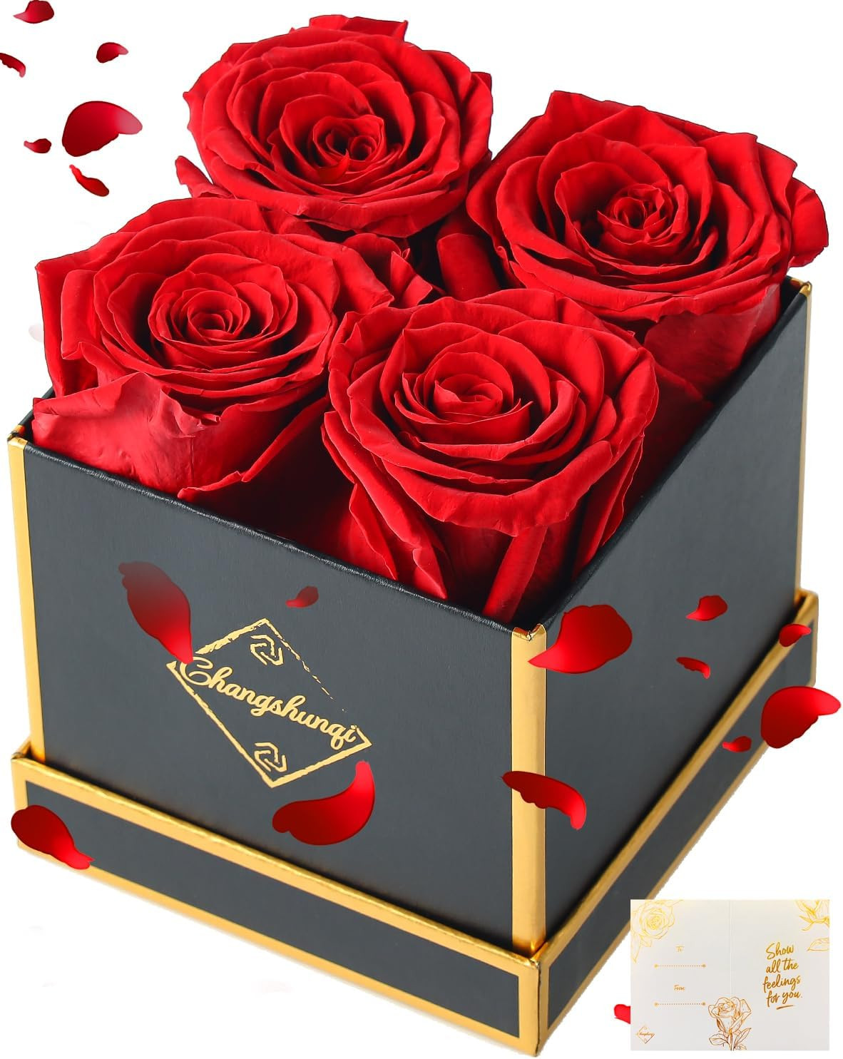 Forever Flowers, Preserved Roses in a Box, Eternal Rose Flowers for Delivery, Fo