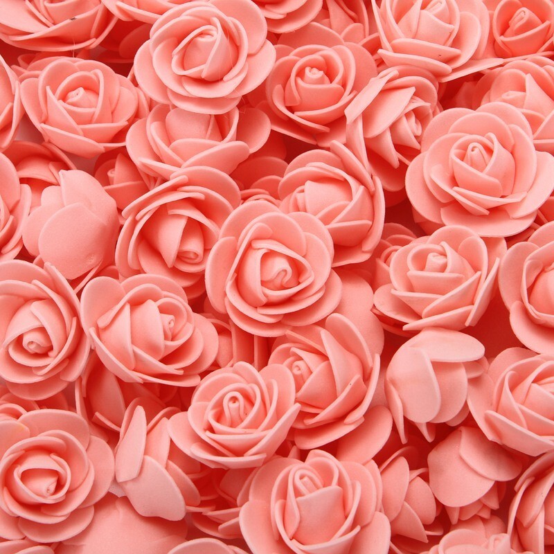 100 Pieces Teddy Bear of Roses 3cm Foam Wedding Decorative Christmas Decor Gifts