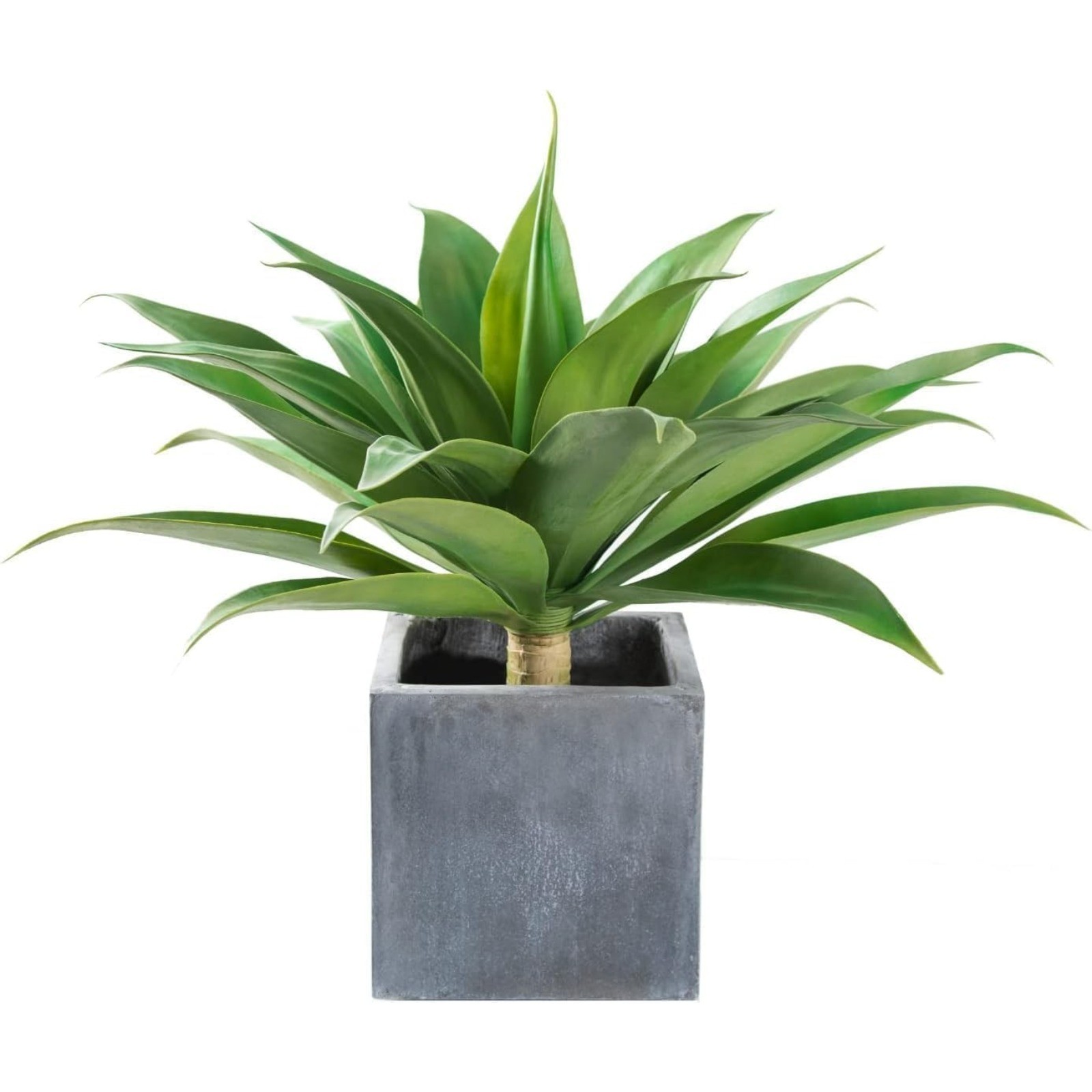 2PC 22/29 Leaves Artificial Agave Plant Set UV Resistant Realistic Fake Plant