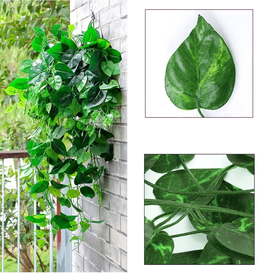 360 Feet 48 Pack Fake Greenery Hanging Garland, Ivy Leaf Plants, Vine Leaves,…