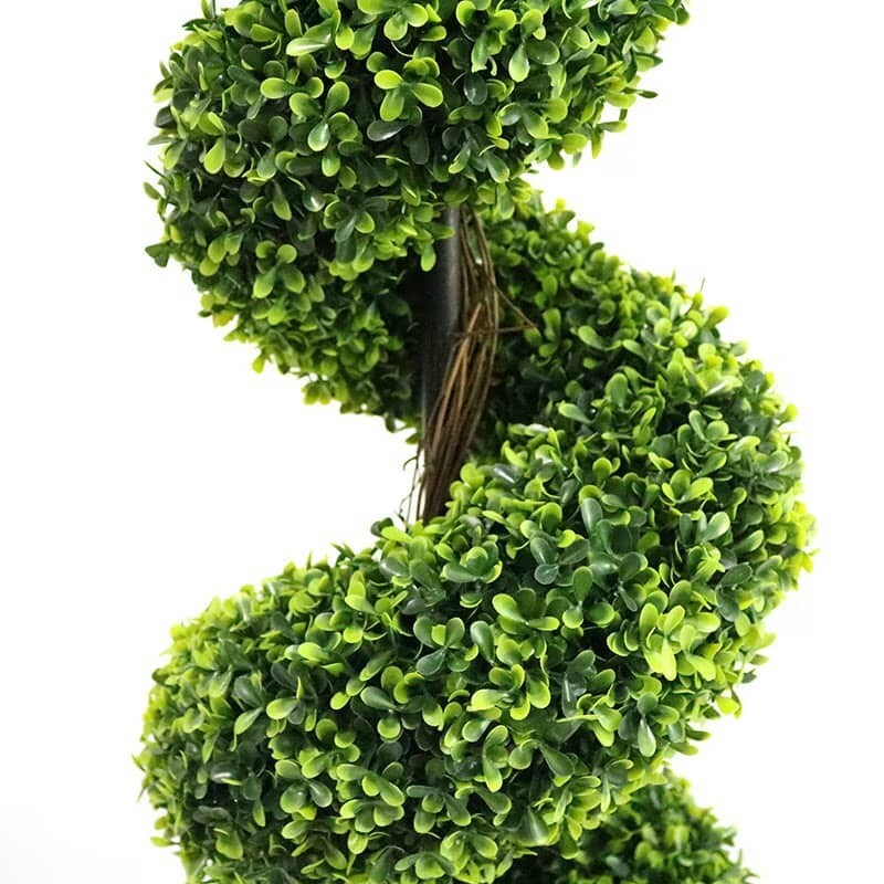 39 Inch Artificial Boxwood Decorative Plant Faux Plant Outdoor Green Fake Plant