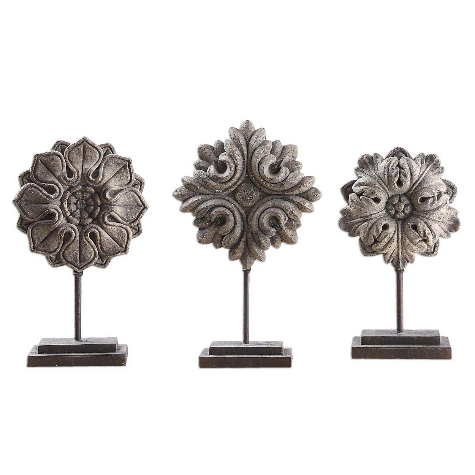 Uttermost Alarik Aged Ivory Florals – S/3
