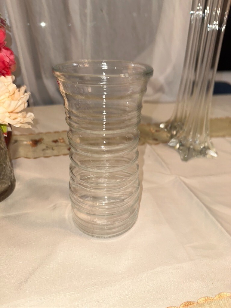 2 set 14″ Tall 14 Stems Yellow Roses Artificial Flowers Blossom Silk glass vase