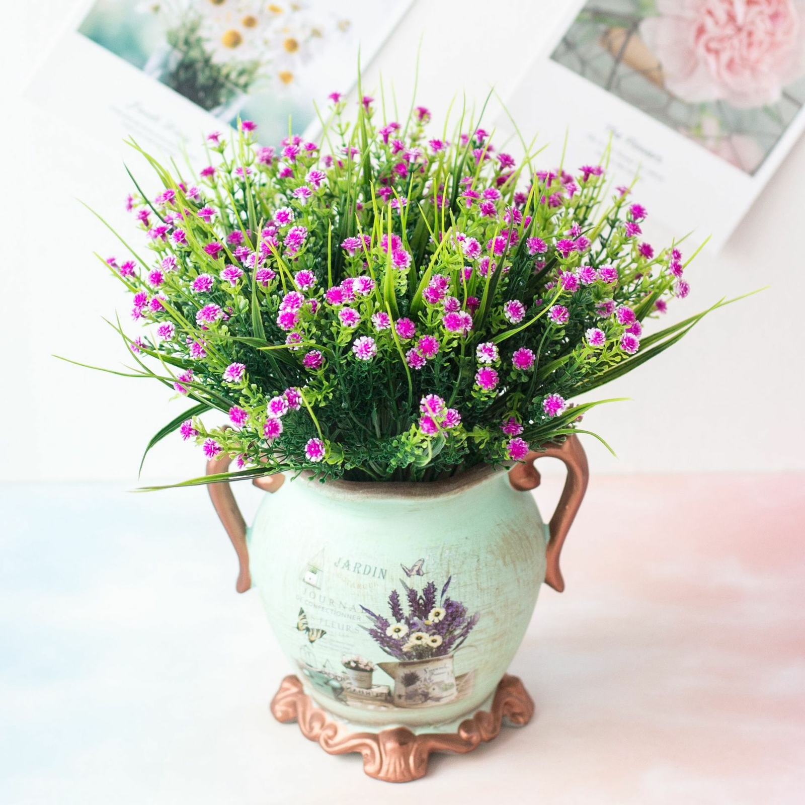 US Artificial Flowers Fake Plant Outdoor Floral Greenery Grass BUY 2 GET 2 FREE