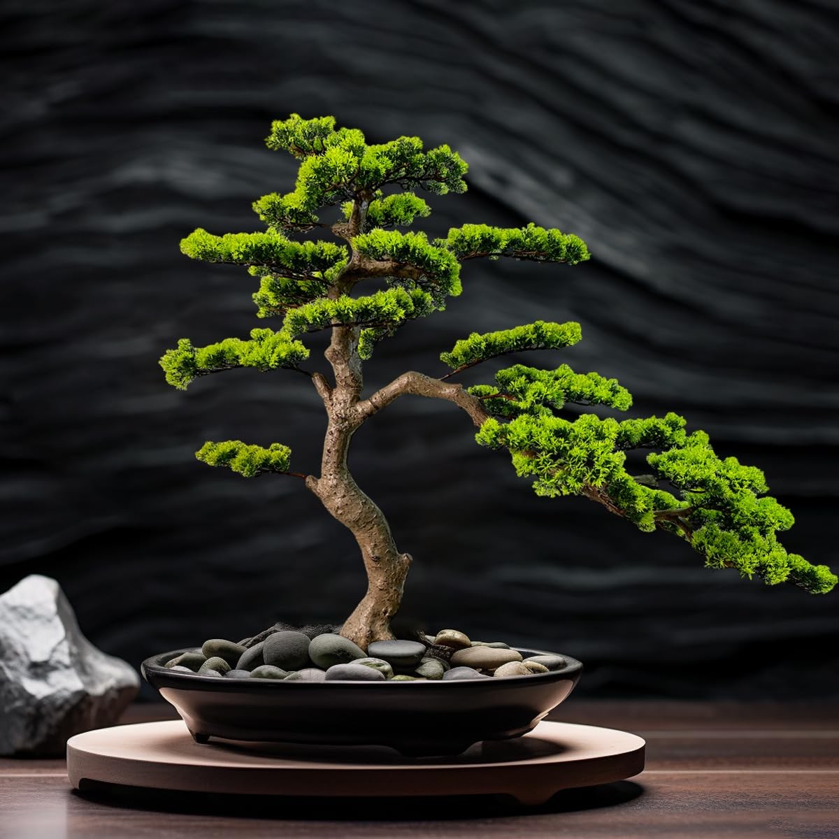 3ft（36in） Artificial Bonsai Tree Juniper Faux Plants Indoor Big Fake Plants D…