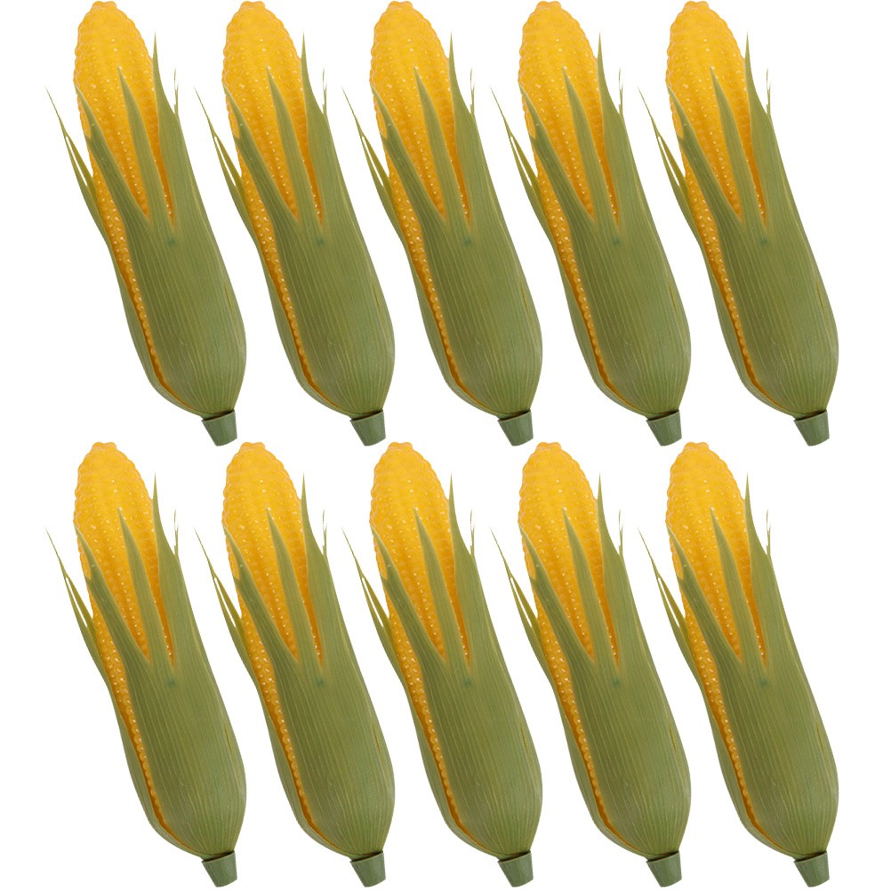 10 Pcs Simulation Corn Decors Modeling Adornment Plastic Photography Props