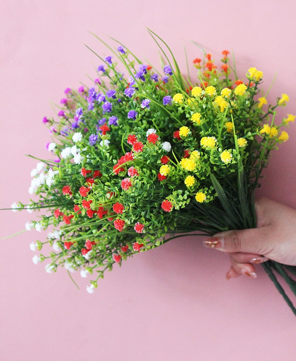 6 Bundle Artificial Gypsophila Baby’S Breath Flowers for Wedding Home Office