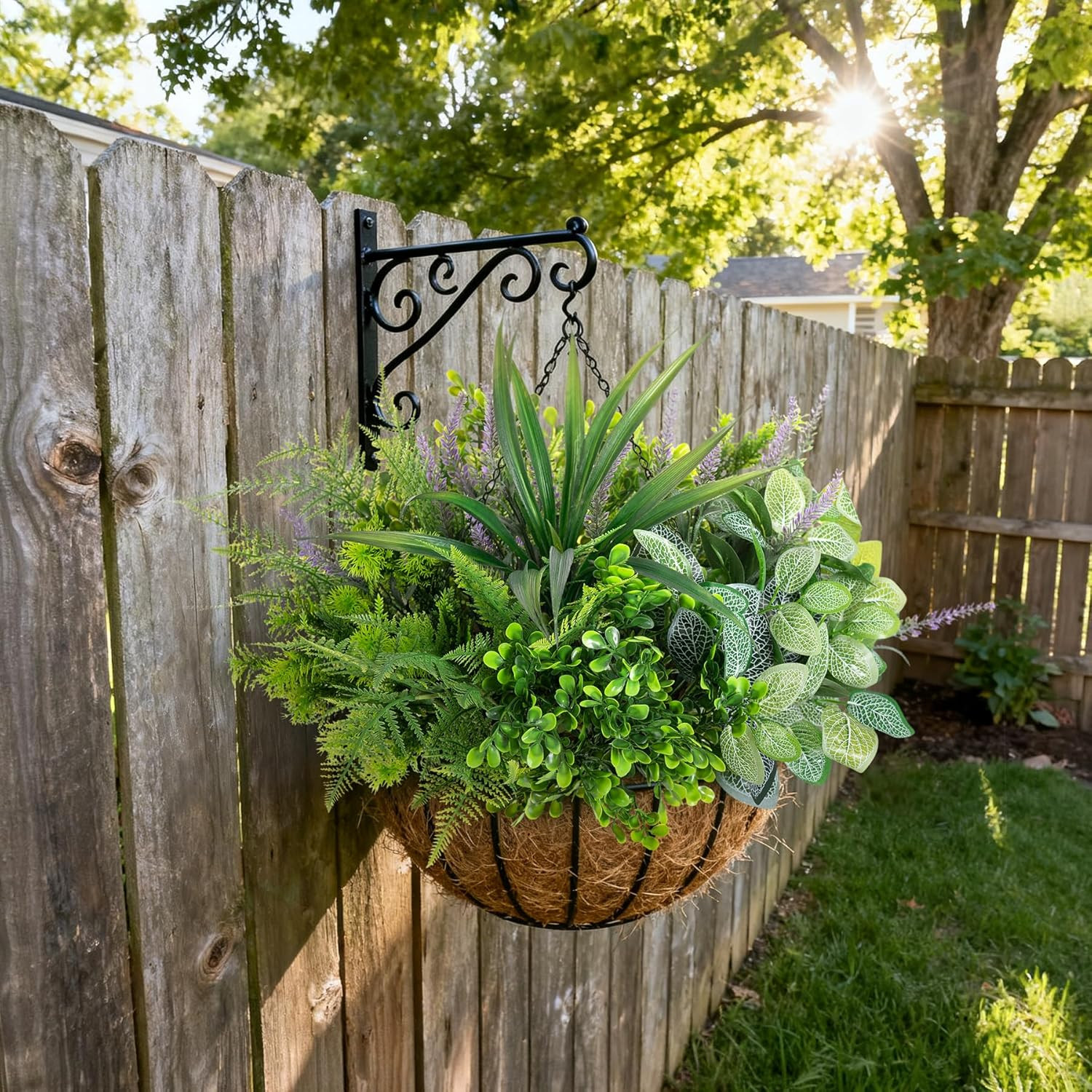 Hrobek Outdoor Faux Plants UV Resistant – 12 Bouquets Realistic Artificial Eucal