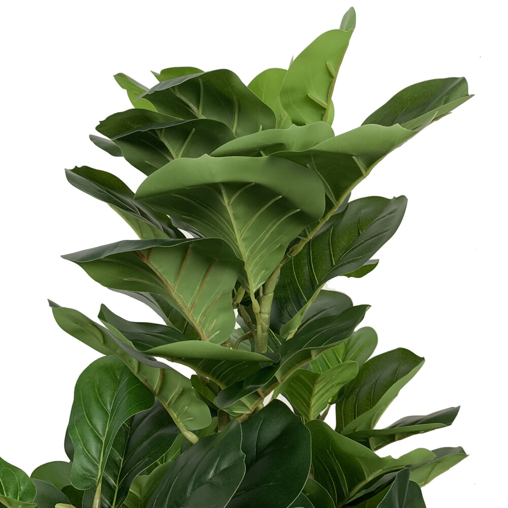 Solid Wood Cloth Silk Flower 4ft Green Indoor and Outdoor Universal B