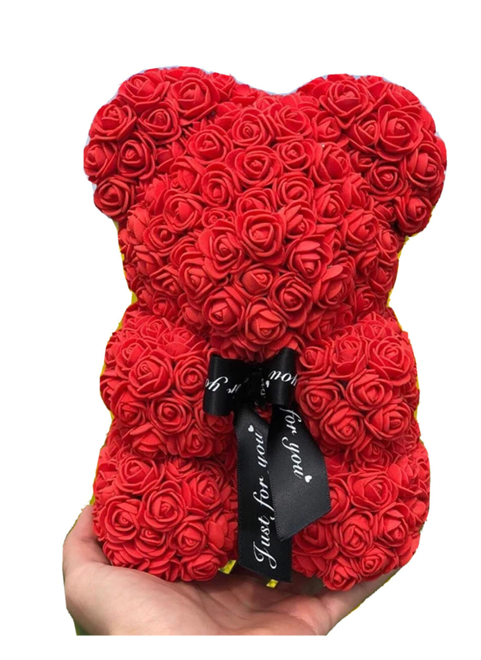 Rose Flower Teddy Bear Gift for Birthday Valentine Wedding Party Kids Love