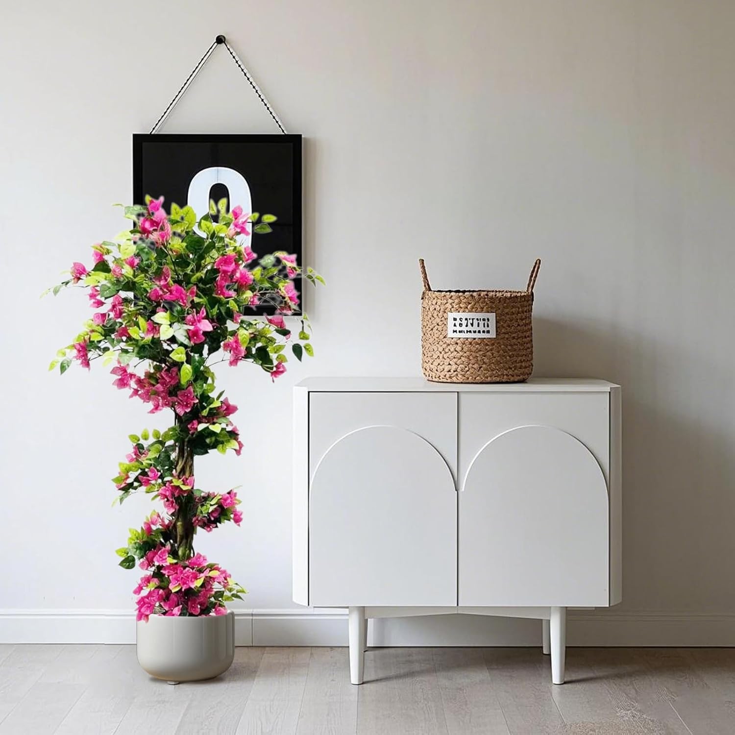 Artificial Bougainvillea Tree with Flower Faux Realistic Fake Potted Plant 165cm