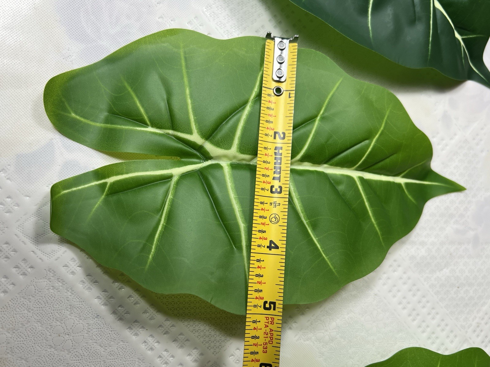 Taro Artificial Plant 24 Leaves 9” X5” (only The Leaves Come,not The Stem)
