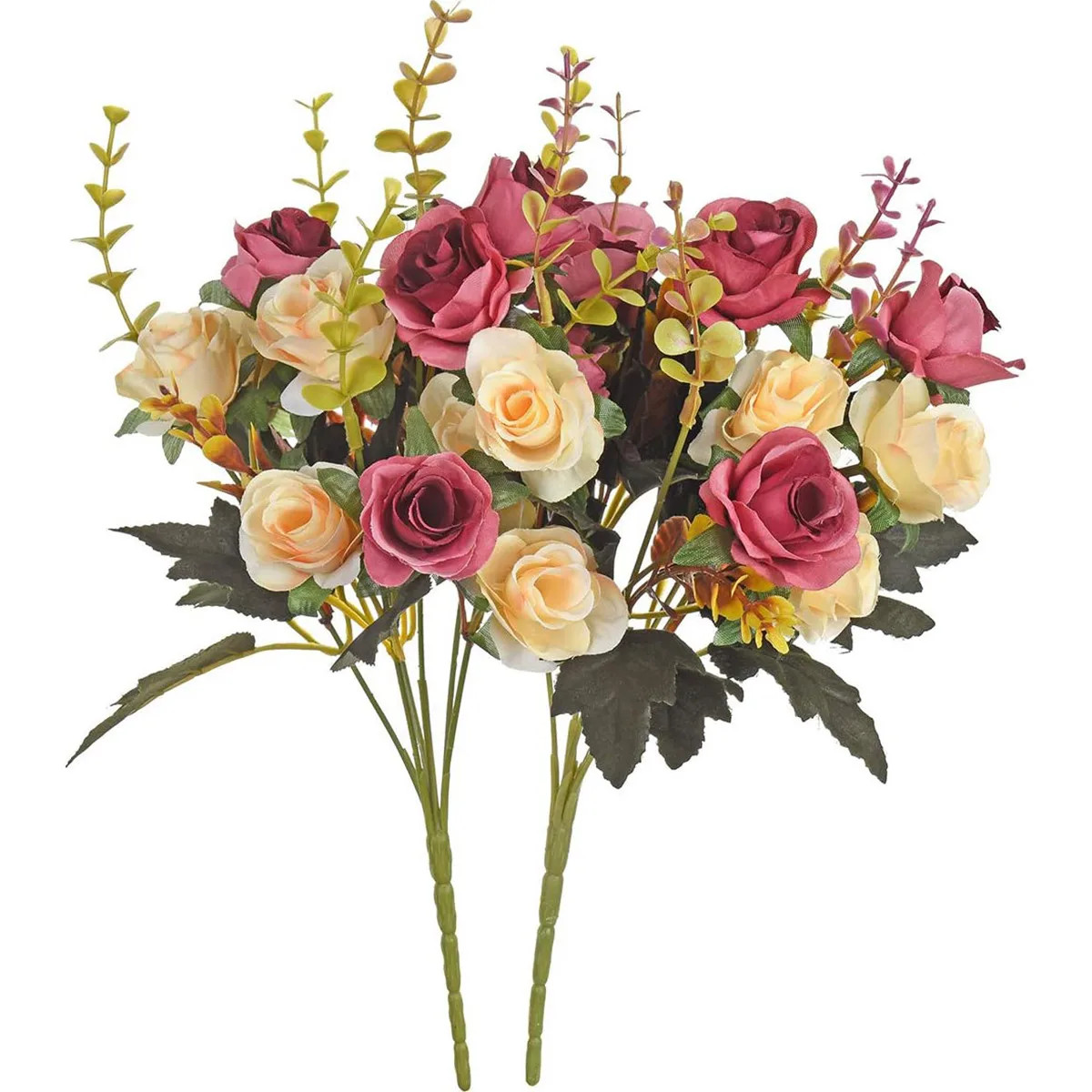 Silk Artificial Rose Flowers Wedding Decoration Bride Bouquet Diy Scrapbooking