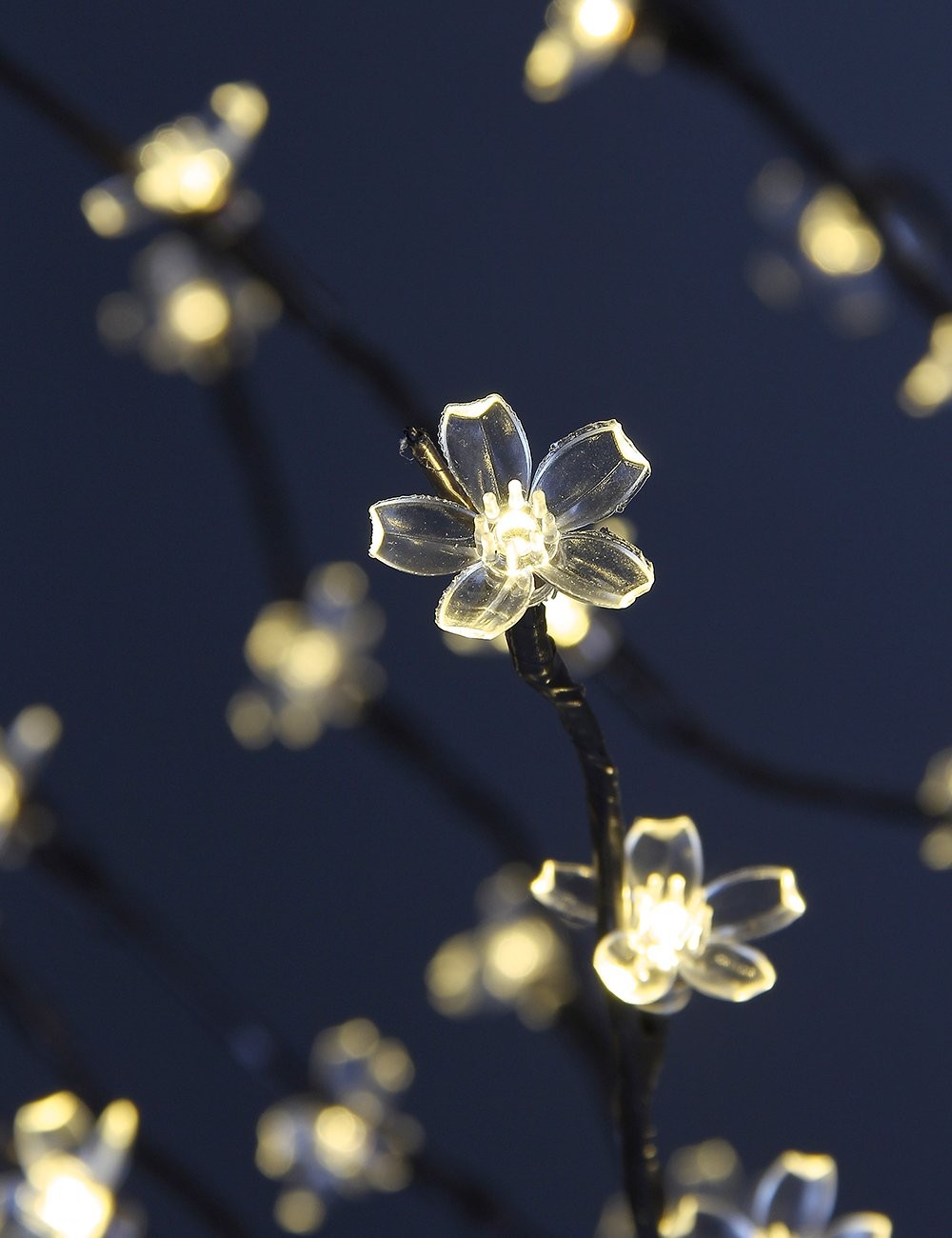 LIGHTSHARE 6.5 feet 208L LED Lighted Cherry Blossom Tree, Warm White, Decorate H